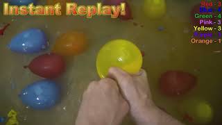 Learn Colors amp Counting by Popping Water Balloons [upl. by Ahseina971]