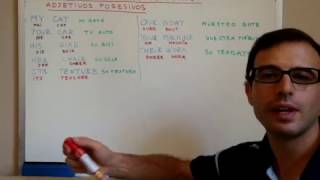 CLASES DE INGLES 19 Adjetivos Posesivos en Ingles [upl. by Erlina]