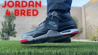 Jordan 4 Bred Reimagined Review amp On Feet [upl. by Clover]