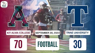 Alma College Football vs Trine University  Homecoming [upl. by Scever]