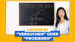 Etwas probieren oder versuchen auf Koreanisch V아어 보다  Koreanisch für Anfänger Lektion 87 [upl. by Ajram]