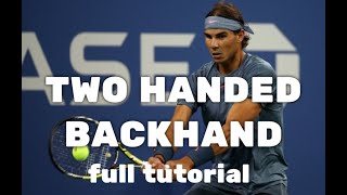 Tennis Tips  Topspin Backhand  Mario LLano MarioRITennis [upl. by Oflodur]