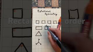 Rotational symmetry maths symmetry shapes [upl. by Atinnek]