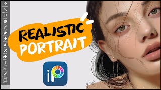 Ibis Paint X Tutorial Realistic Digital Painting Process [upl. by Zobias]