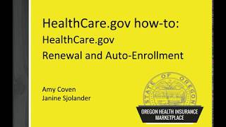 HealthCaregov howto 4 Renewal and autoenrollment [upl. by Naig202]