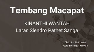 KINANTHI WANTAH LARAS SLENDRO PATHET SANGA [upl. by Alek]