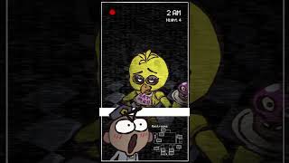 Chica CCTV Footage 😳  FNAF shorts [upl. by Nalyak89]