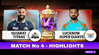 GT vs LSG Match No 4 IPL 2022 Highlights  Hotstar Cricket  gt vs lsg ipl highlights 2022 [upl. by Tatianas208]