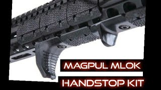 Magpul MLOK Handstop Kit Installation amp Review [upl. by Anirrehs]