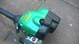 new quotweed eaterquot 25cc curved shaft weed wacker review and run [upl. by Rodl612]