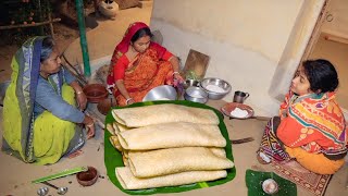 গ্রাম্য পদ্ধতিতে সহজভাবে ঠাকুমার হাতের পাটিসাপটা পিঠা রান্না  Bengali Patishapta Recipe [upl. by Curley]