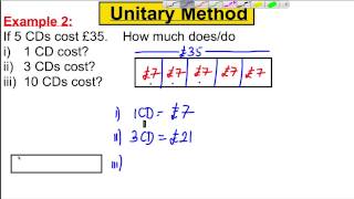 Unitary Method Video 2  Year 9 [upl. by Umont]