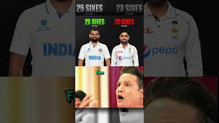 Shami Have More Sixes💀  shorts cricket indvsnz viratkohli [upl. by Asilanna]