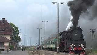 PKP Dampflok Ol497 Ausfahrt Granowo NowotomyskiePolen  Mai 2007 [upl. by Oilut]