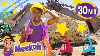 Meekahs Excavator Adventure Song  Blippi Music for Children  Nursery Rhymes for Babies [upl. by Koch557]