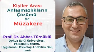 1  14 Kişiler Arası Anlaşmazlıkların Çözümü ve Müzakere [upl. by Kelby]