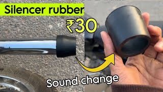 Silencer rubber for royal Enfield bullet 350  silencer sound change in bullet 350  bullet Silencer [upl. by Ezaria]