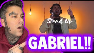 AMAZING  Rapper FIRST TIME REACTION to Gabriel Henrique  Stand Up Cover [upl. by Arrad]