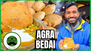 Best Bedai Breakfast in Agra Street Food  Veggie Paaji [upl. by Torry826]