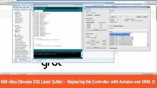 K40 eBay Chinese CO2 Laser Cutter  Flashing the Arduino UNO with GRBL Part 2 [upl. by Skyler688]