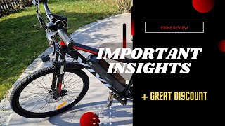 Reviews Summary the Vivi 26quot 500W Electric Bike [upl. by Gaven]