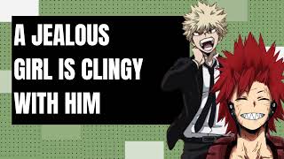 A jealous girl is clingy with them  Kiribaku x listener [upl. by Matta]