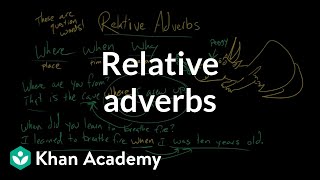 Relative adverbs  The parts of speech  Grammar  Khan Academy [upl. by Adnarahs]