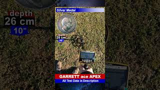 Garrett ace Apex 🧐🔊👉Test with Silver Target metaldetectors garrettapex [upl. by Adnotal]