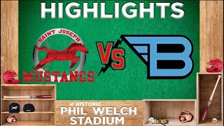 St Joseph Mustangs vs Sedalia Bombers Highlights 7424 [upl. by Lednahc]