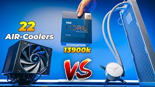 Shocking Results Testing 22 AirCoolers Against AIO on 285W HighEnd CPU 13900k AIO vs Air [upl. by Aicad]