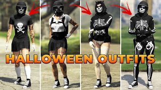 HALLOWEEN INSPIRED GTA 5 FEMALE OUTFITS with TRANSFER GLITCH 💀 [upl. by Yuji]