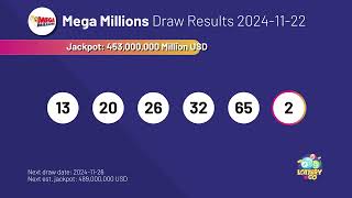 20241122 Mega Millions Lottery Results amp Winning Numbers [upl. by Tempa660]