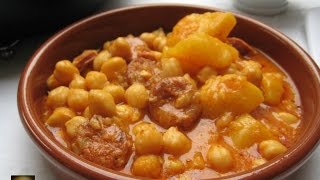 Potaje de Garbanzos con Chorizo y Patata [upl. by Papst]