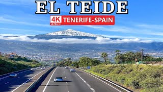 TENERIFE  EL TEIDE  Spring brings the First Snow of Year to Teide ❄️ March 2024 [upl. by Fanya]