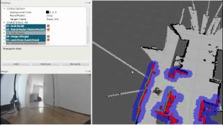 Arobot V4  laser based SLAM with hector SLAM and H264 RTSP streaming [upl. by Powel603]