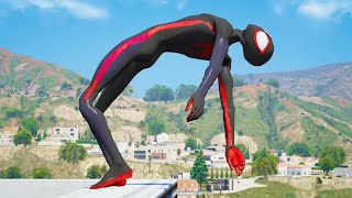 Miles Morales Gameplay Funny Fails in GTA 5  20 Minutes of the Best Ragdolls Compilation 2 [upl. by Keen]