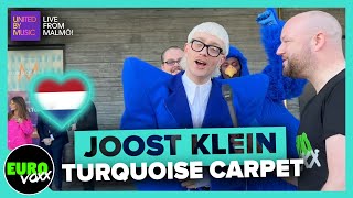 🇳🇱 JOOST KLEIN  EUROPAPA TURQUOISE CARPET INTERVIEW  Netherlands Eurovision 2024 [upl. by Chui]