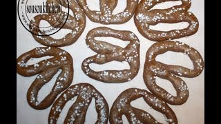 Gateaux Pretzel au Chocolat  Chocolate Bretzel CookiesSousoukitchen [upl. by Anilocin]