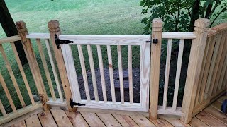 How to Build a Custom Deck Gate [upl. by Efeek]