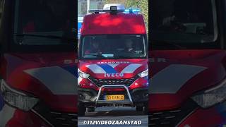 WO 133111 Brandweer Amsterdam kazerne Nico naar een zoekactie op het water in Oostzaan feuerwehr [upl. by Urion150]