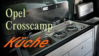 Opel Crosscamp Küche und Kochen im Camper  Off by CamperBoys 2024 [upl. by Tahmosh416]