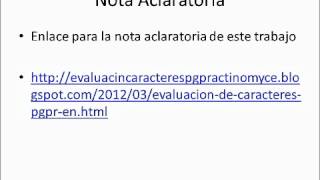 Evaluación caracteres PGPR Actinomicetos hongos formadores de micorriza [upl. by Amikahs]