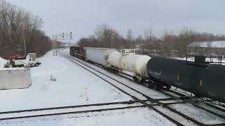 A Snowy and Wintry Day of Railfanning in Marion Ohio at Marion Union Station 1192024 [upl. by Eedna]