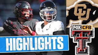 No 20 Colorado Buffaloes vs Texas Tech Red Raiders Highlights  FOX College Football [upl. by Threlkeld819]