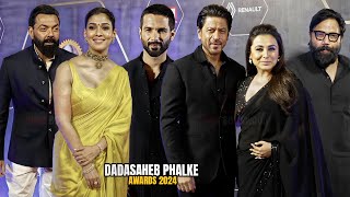 Celebrities arrives at Dadasaheb Phalke Awards 2024  Shahrukh Khan Nayanthara Rani Mukerji Bobby [upl. by Arihaz]