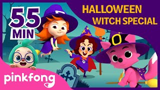 Halloween Witch Special  Compilation  Halloween Songs  Pinkfong Songs for Children [upl. by Ymmac]