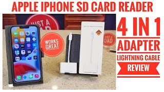 How To Connect Camera SD Card Reader to iPhone Lightning Adapter [upl. by Plunkett]