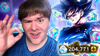 Dragon Ball Legends 200K CC LIVE SUMMONS FOR ULTRA UI SIGN GOKU [upl. by Odella]