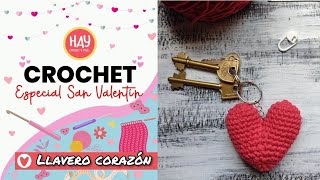 Llavero corazón para san valentin a crochet [upl. by Beulah337]