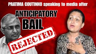 PRATIMA COUTINHO SPEAKING TO MEDIA AFTER THE ANTICIPATORY BAIL REJECTED TO SUBHASH VELINGKAR [upl. by Ashia]